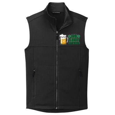 One Lucky Bartender St Patricks Day Irish Green Graphic Gift Collective Smooth Fleece Vest