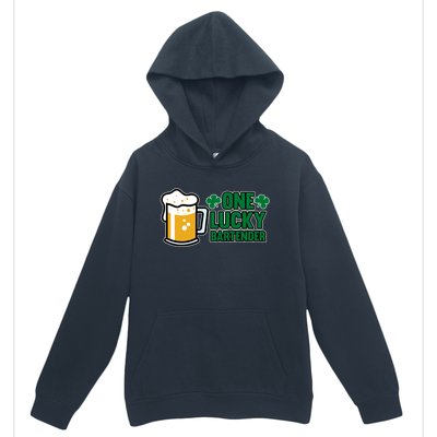 One Lucky Bartender St Patricks Day Irish Green Graphic Gift Urban Pullover Hoodie