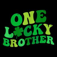 One Lucky Brother Retro Groovy Shamrock St. PatrickS Day Backpack