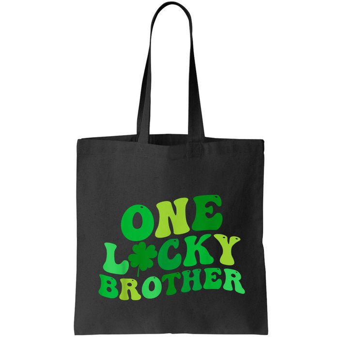 One Lucky Brother Retro Groovy Shamrock St. PatrickS Day Bag