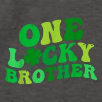 One Lucky Brother Retro Groovy Shamrock St. PatrickS Day Vector Backpack