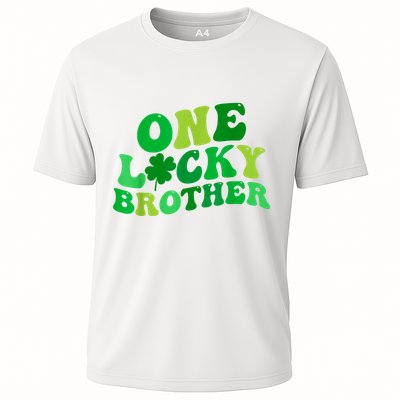 One Lucky Brother Retro Groovy Shamrock St. PatrickS Day Performance Shirt