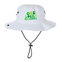 One Lucky Brother Retro Groovy Shamrock St. PatrickS Day Bucket Hat