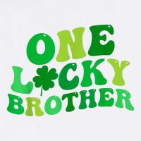 One Lucky Brother Retro Groovy Shamrock St. PatrickS Day Bucket Hat