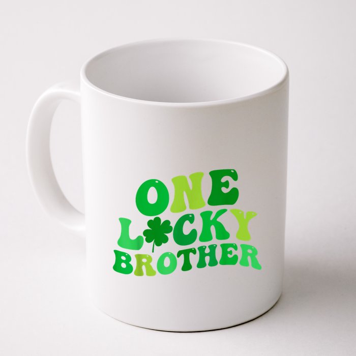 One Lucky Brother Retro Groovy Shamrock St. PatrickS Day Mug