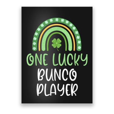 One Lucky Bunco Player Funny St. PatrickS Day Dice Bunko Poster
