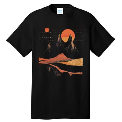 Orange Landscape Cool Tall T-Shirt