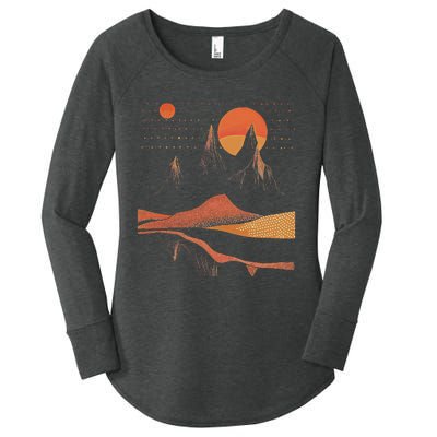 Orange Landscape Cool Women's Perfect Tri Tunic Long Sleeve Shirt