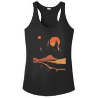 Orange Landscape Cool Ladies PosiCharge Competitor Racerback Tank