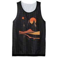 Orange Landscape Cool Mesh Reversible Basketball Jersey Tank