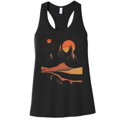 Orange Landscape Cool Women's Racerback Tank