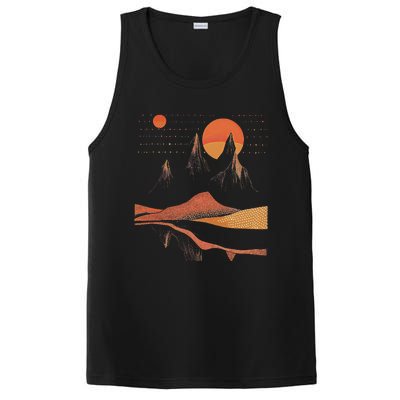 Orange Landscape Cool PosiCharge Competitor Tank