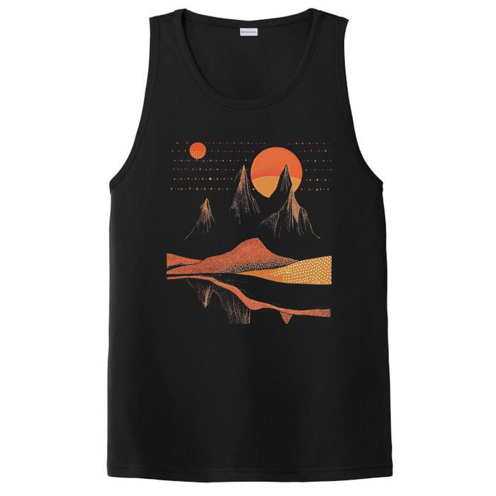 Orange Landscape Cool PosiCharge Competitor Tank