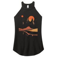 Orange Landscape Cool Women's Perfect Tri Rocker Tank