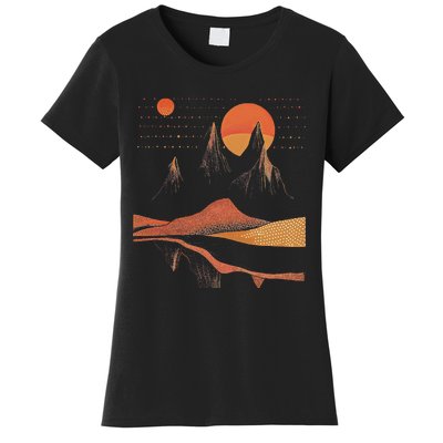 Orange Landscape Cool Women's T-Shirt