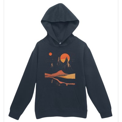 Orange Landscape Cool Urban Pullover Hoodie