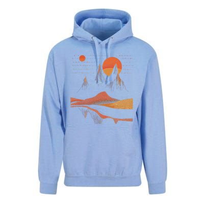 Orange Landscape Cool Unisex Surf Hoodie