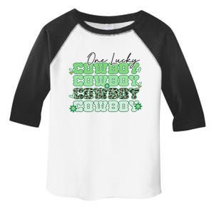 One Lucky Cowboy Retro Lucky Shamrock Saint Patrick's Day Toddler Fine Jersey T-Shirt