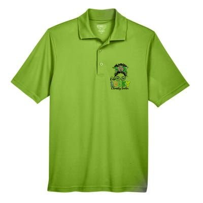 One Lucky Chemistry Teacher Happy St Patricks Day Gift Men's Origin Performance Pique Polo