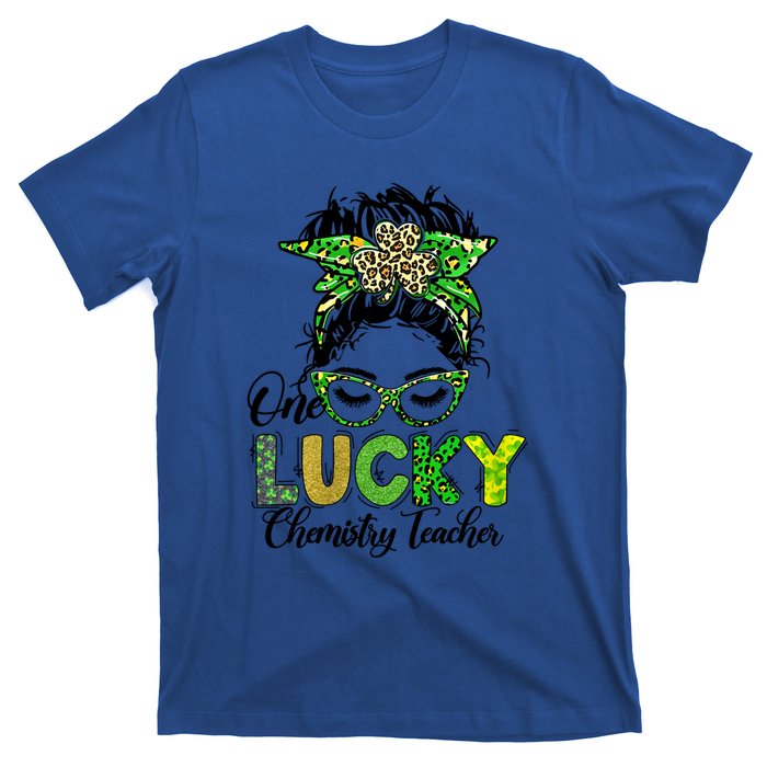 One Lucky Chemistry Teacher Happy St Patricks Day Gift T-Shirt