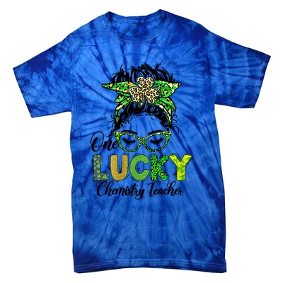 One Lucky Chemistry Teacher Happy St Patricks Day Gift Tie-Dye T-Shirt