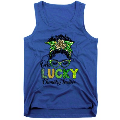 One Lucky Chemistry Teacher Happy St Patricks Day Gift Tank Top