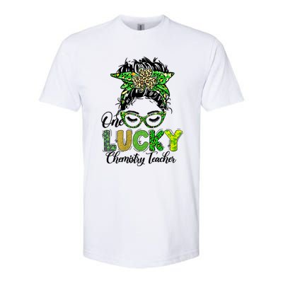 One Lucky Chemistry Teacher Happy St Patricks Day Gift Softstyle CVC T-Shirt