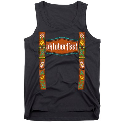 Oktoberfest Lederhosen Costume Cute German Bavarian Tank Top