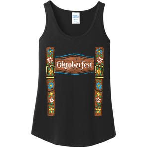 Oktoberfest Lederhosen Costume Cute German Bavarian Ladies Essential Tank