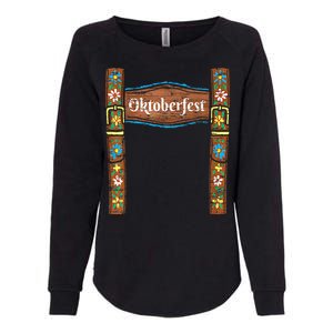 Oktoberfest Lederhosen Costume Cute German Bavarian Womens California Wash Sweatshirt