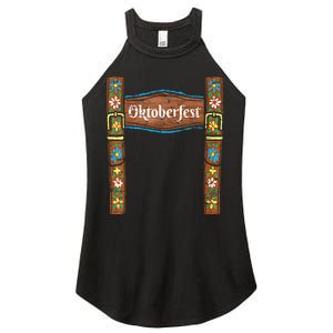 Oktoberfest Lederhosen Costume Cute German Bavarian Women's Perfect Tri Rocker Tank