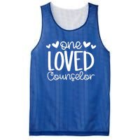 One Loved Counselor Funny School Counselor Heart Valentines Cute Gift Mesh Reversible Basketball Jersey Tank