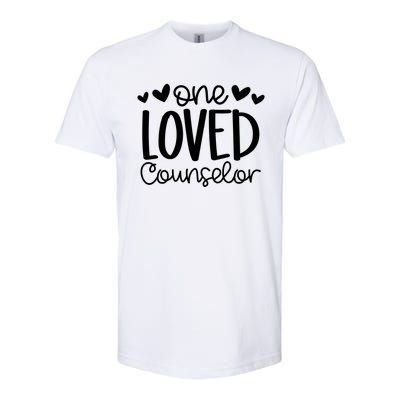 One Loved Counselor Funny School Counselor Heart Valentines Cute Gift Softstyle CVC T-Shirt