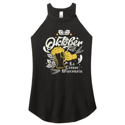 Oktoberfest La Crosse Wisconsin Octoberfest Beer Lovers Women’s Perfect Tri Rocker Tank