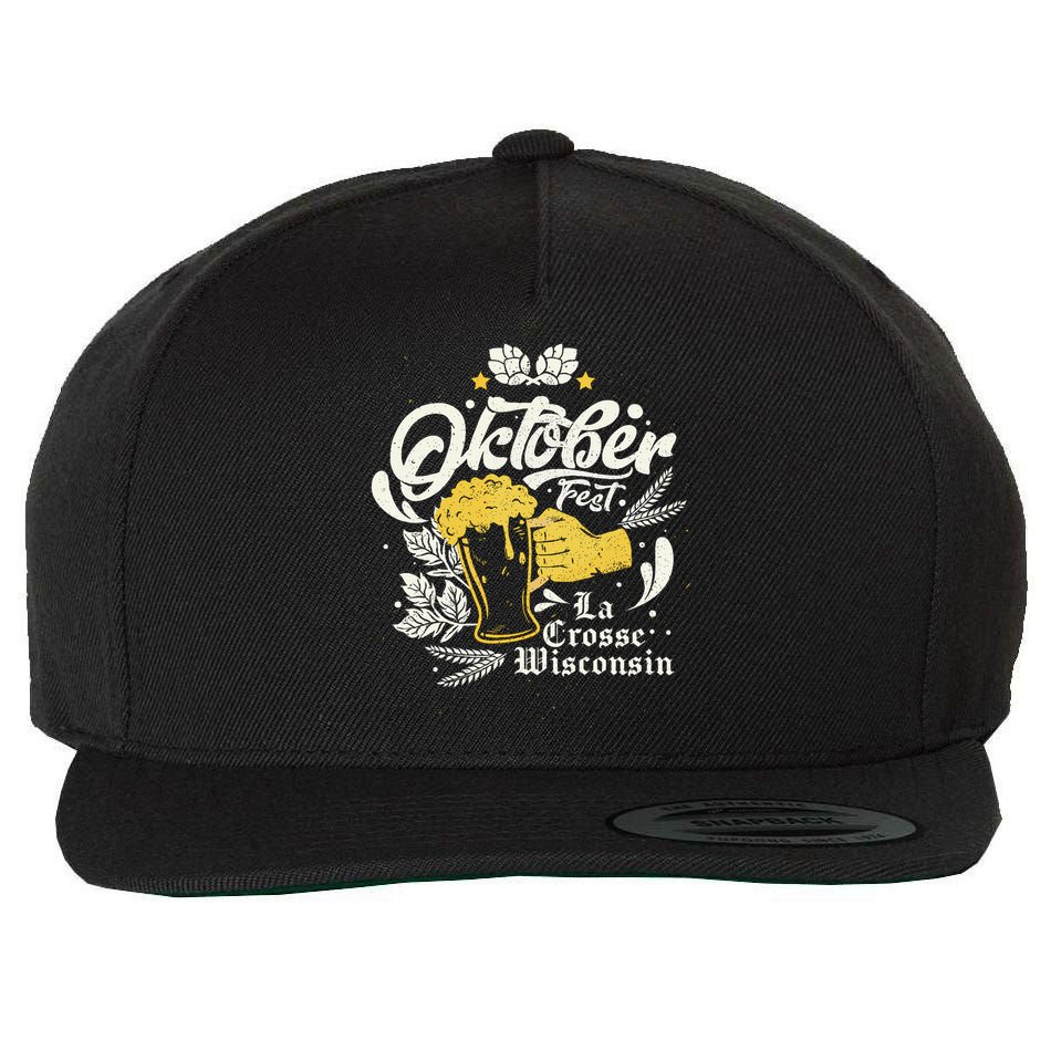 Oktoberfest La Crosse Wisconsin Octoberfest Beer Lovers Wool Snapback Cap