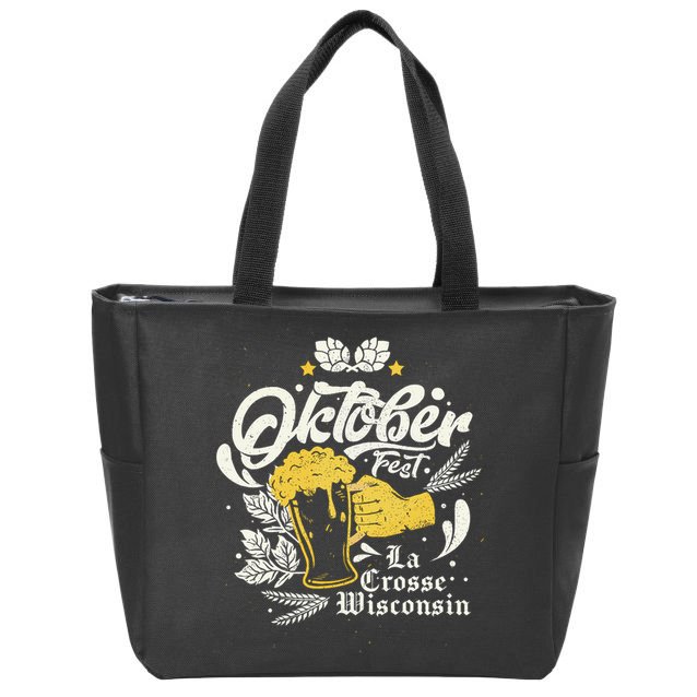 Oktoberfest La Crosse Wisconsin Octoberfest Beer Lovers Zip Tote Bag