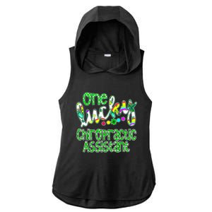 One Lucky Chiropractic Assistant St Patricks Day Nurse Ladies PosiCharge Tri-Blend Wicking Draft Hoodie Tank