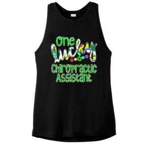 One Lucky Chiropractic Assistant St Patricks Day Nurse Ladies PosiCharge Tri-Blend Wicking Tank