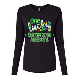 One Lucky Chiropractic Assistant St Patricks Day Nurse Womens Cotton Relaxed Long Sleeve T-Shirt