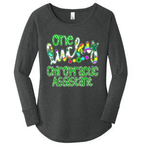 One Lucky Chiropractic Assistant St Patricks Day Nurse Women's Perfect Tri Tunic Long Sleeve Shirt