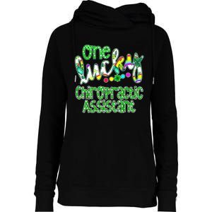 One Lucky Chiropractic Assistant St Patricks Day Nurse Womens Funnel Neck Pullover Hood