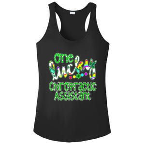 One Lucky Chiropractic Assistant St Patricks Day Nurse Ladies PosiCharge Competitor Racerback Tank