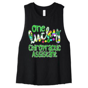 One Lucky Chiropractic Assistant St Patricks Day Nurse Women's Racerback Cropped Tank