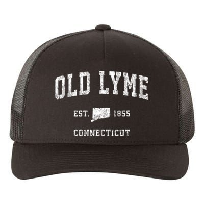 Old Lyme Connecticut Ct Vintage Sports Yupoong Adult 5-Panel Trucker Hat