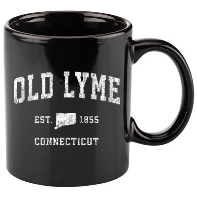 Old Lyme Connecticut Ct Vintage Sports 11oz C Handle Ceramic Mug