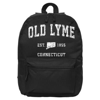 Old Lyme Connecticut Ct Vintage Sports 16 in Basic Backpack