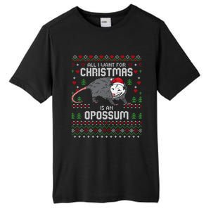 Opossums Lover Christmas Possum Ugly Xmas Gift Tall Fusion ChromaSoft Performance T-Shirt