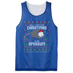 Opossums Lover Christmas Possum Ugly Xmas Gift Mesh Reversible Basketball Jersey Tank