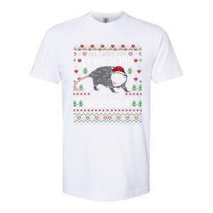 Opossums Lover Christmas Possum Ugly Xmas Gift Softstyle CVC T-Shirt