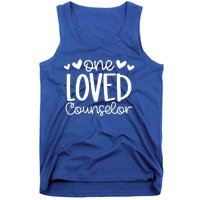 One Loved Counselor Funny School Counselor Heart Valentines Great Gift Tank Top